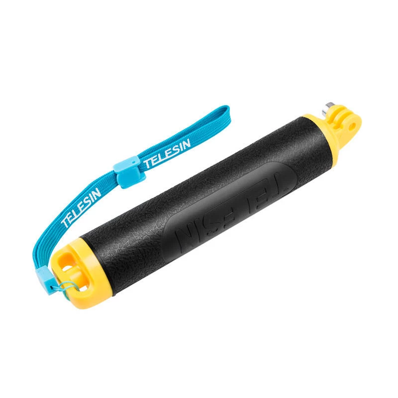 Floating rubber grip for action and sports cameras Telesin GP-MNP-300-YL, yellow