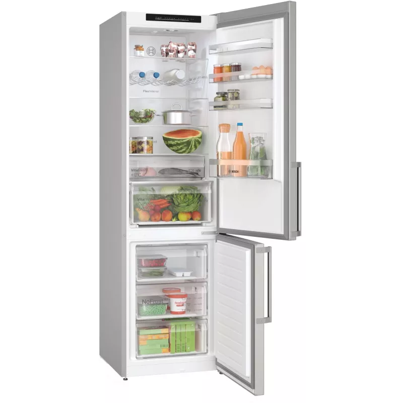 Bosch Serie 4 KGN39VICT fridge-freezer Freestanding 363 L Stainless steel