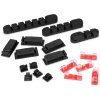OfficePal Cable Organizer, cable management black, 136-piece