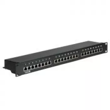 Patch Panel VALUE Cat.5e 24 Ports STP Black