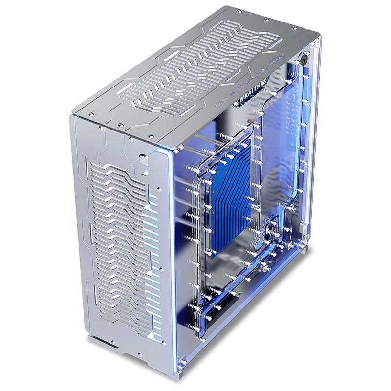 Singularity Computers Wraith ITX/DTX PC Case, Silver