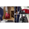 Vacuum cleaner Bosch BGB 41RD3H — 600 W, 4 L dust bag, HEPA filter, 11 m radius, telescopic tube, red