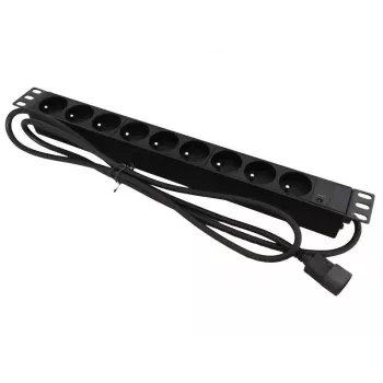 Power Extension Alantec PZ09U 1.8m 9 AC Outlets Indoor Black