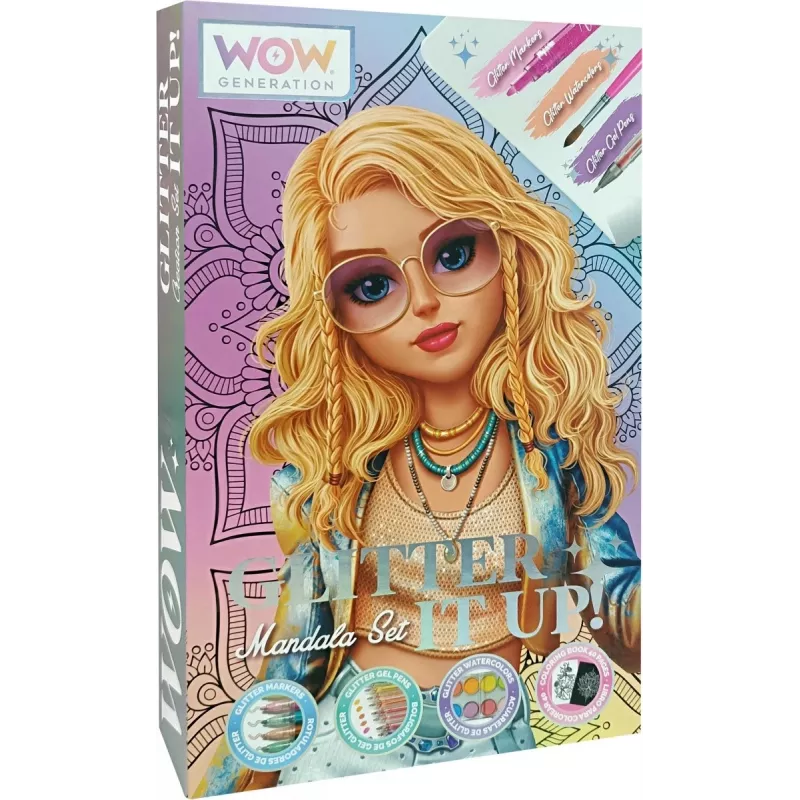 Creative painting set Kids Euroswan WOW00084 — Mandala glitter kit for kids