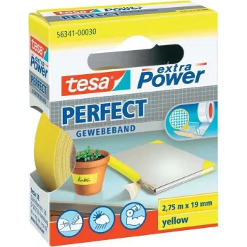 Adhesive tape Tesa extra Power Gewebeband 56341-30-2, 2.75 m × 19 mm, yellow