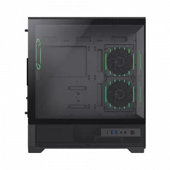 Gamemax Case | VISTA 2 AB | Black | Midi Tower | Power supply included No