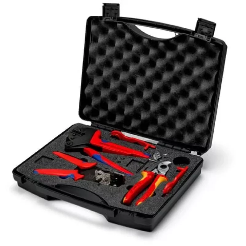 Knipex 97 91 04 V02 photovoltaic MC4 connector tool kit