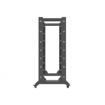 Lanberg OR01-6832-B Open Frame Rack 32U 600x800 mm Black RAL9004