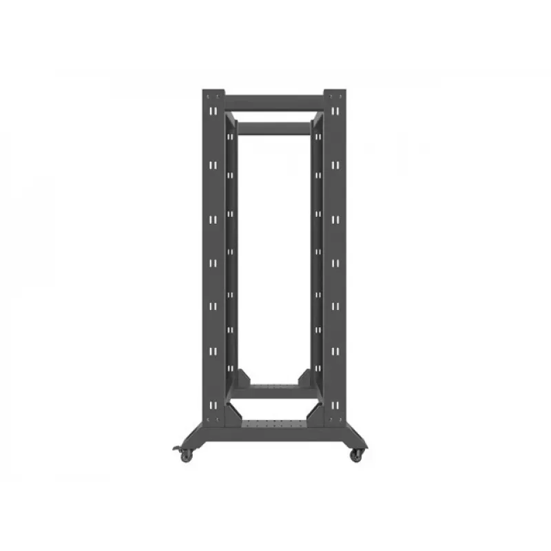Lanberg OR01-6832-B Open Frame Rack 32U 600x800 mm Black RAL9004
