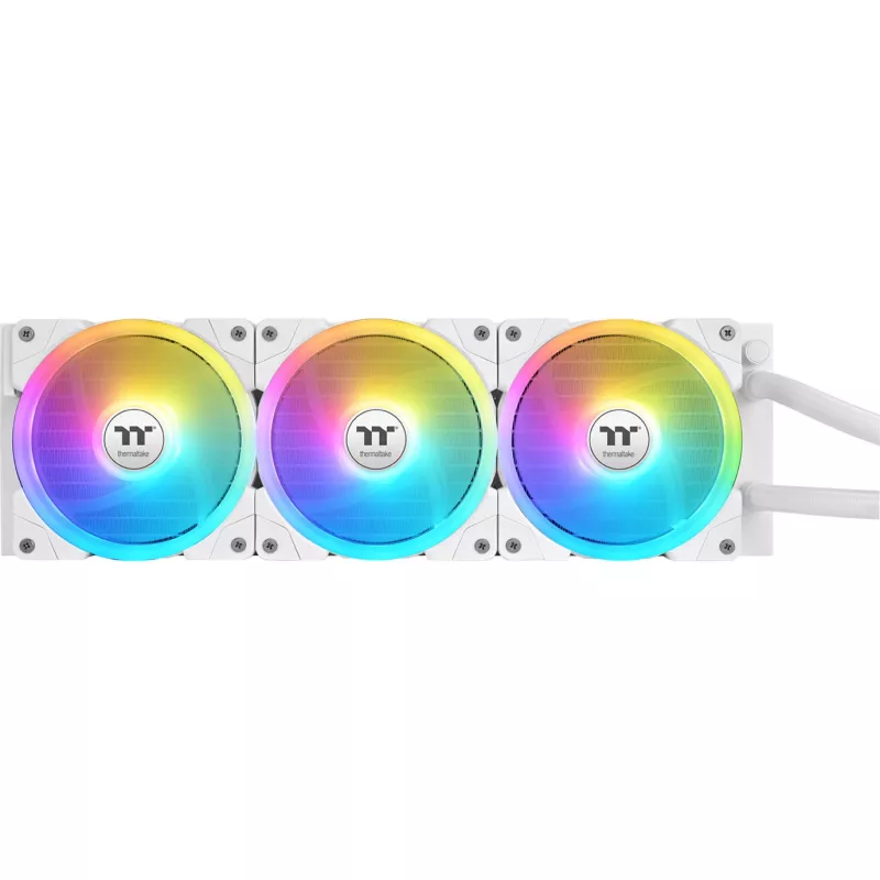 All-in-one liquid cooler THERMALTAKE MAGFloe 420 Ultra ARGB with 140 mm fans, 500–2000 RPM, white