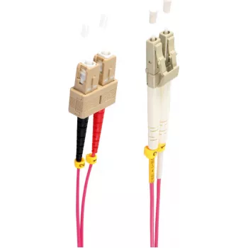 shiverpeaks BS77937/4. Cable Length: 2 m, Fibre Type: OM4, Connector 1: LC, Connector 2: SC, Core Diameter: 50 µm, Vollduplex, Cable Colour: Violet (BS77937/4)