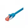 Tecline - Patch-Cable - RJ-45 (M) to RJ-45 (M) - 1.5 m - SFTP, PiMF - CAT 6 - Halogen-Free, Snagless - Blue (715015B)