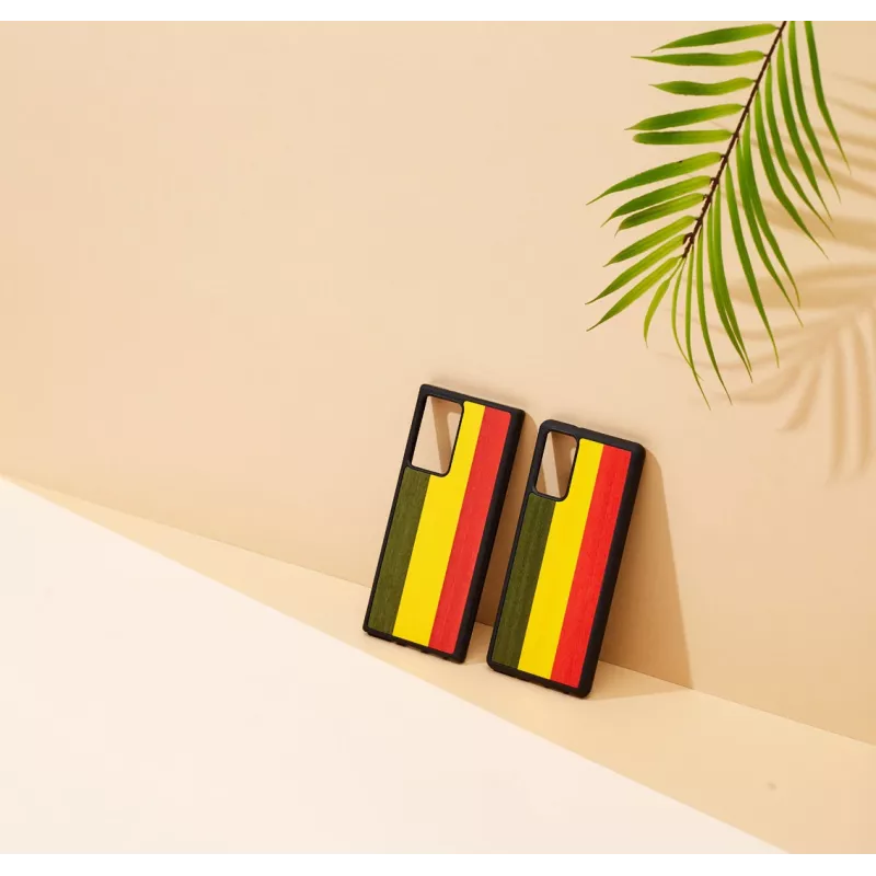 Phone case Man and Wood for Samsung Galaxy Note 20 Ultra, reggae black