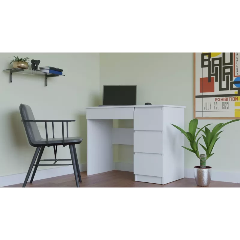 TOP E SHOP MIJAS PR BI Straight Rectangular Computer Desk Top in White, 1200x600x28 mm, Laminated Particle Board
