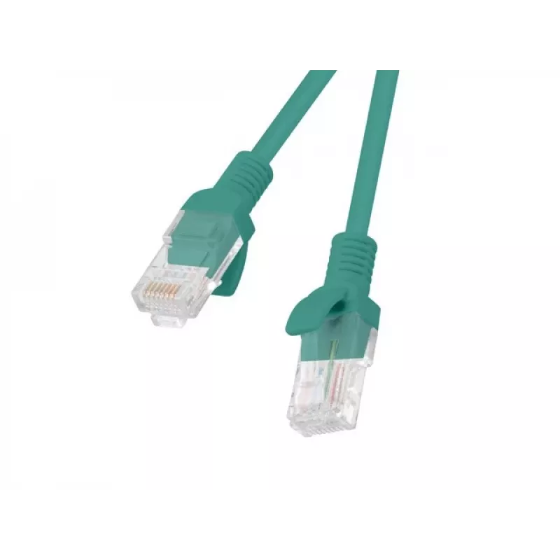 Patch Cord CAT.6 UTP LANBERG PCU6-20CC-0025-G — 0.25 m, RJ-45 male-to-male, CCA, 250 MHz, green, 10-pack