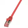 Logilink PrimeLine - Patch-Cable - RJ-45 (M) - RJ-45 (M) - 1 m - SFTP, PiMF - CAT 6 - glatt, Halogen-Free - Red (CQ2034S)
