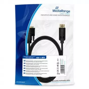 Video Cable Adapter MediaRange MRCS199 2m DisplayPort DVI Black