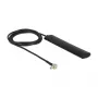 DELOCK LTE antenna TS-9 Plug 90 3 dBi omnidirectional rigid black Adhesive Mounting