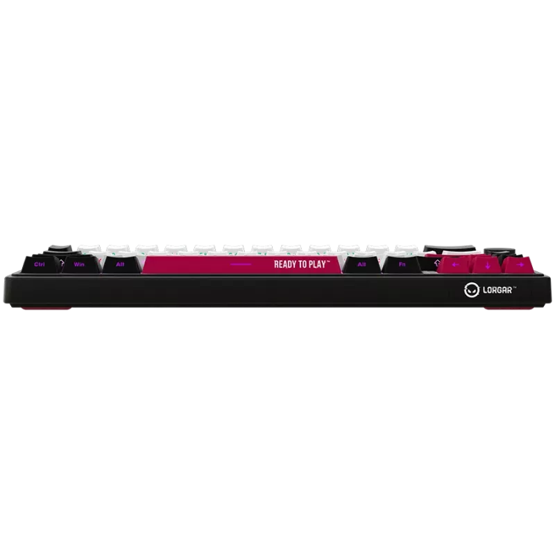 LORGAR KBP70MW, Wireless 65% Mechanical Gaming Keyboard Pro, Black/red, EN layout