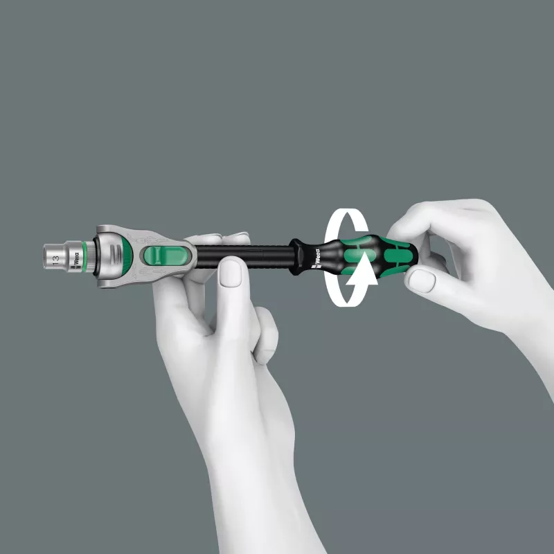 Socket wrench set Wera 05003645001 37 pcs Black Green