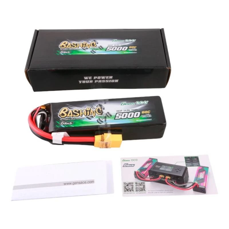 Battery Gens ace G-Tech 5000mAh 14.8V 4S1P 60C Lipo Pack