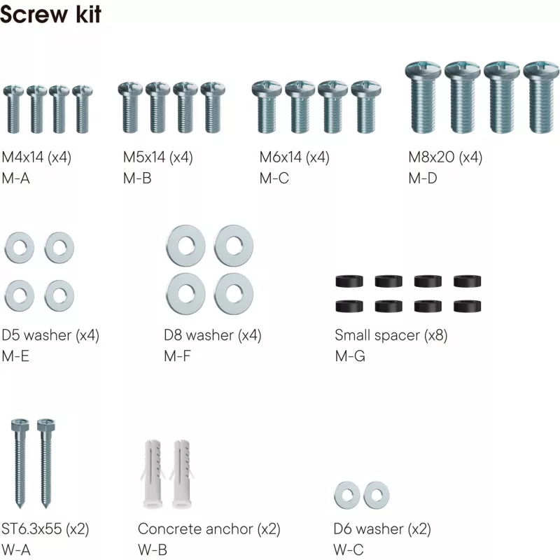 Universal One For All SOLID WM 4211 - Mounting Kit (Wall Mount) - Flat Screen - for Flat Screen - Screen Size: 48,3-106,7 cm (19-42) (WM4211)