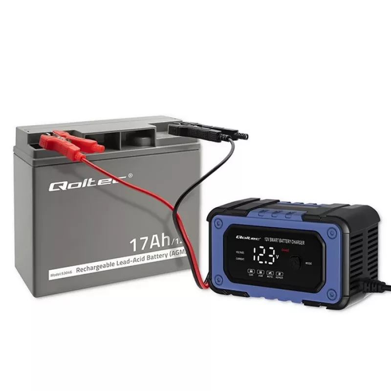 Qoltec 53046 AGM battery 12 V 17 Ah, max 255 A
