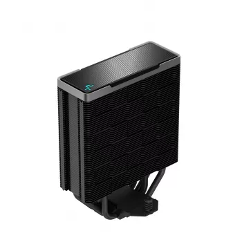 Air cooler DeepCool AK400 ZERO DARK PLUS — 120 mm FDB fan, 4 heat pipes 6 mm, for LGA 1700/AM4/AM5, height 155 mm, black