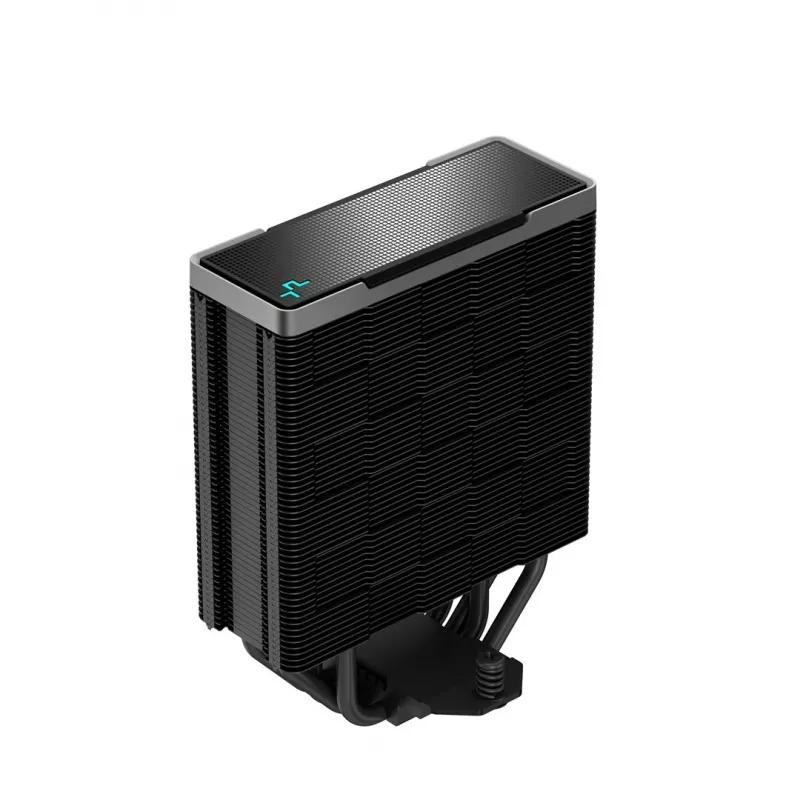 Air cooler DeepCool AK400 ZERO DARK PLUS — 120 mm FDB fan, 4 heat pipes 6 mm, for LGA 1700/AM4/AM5, height 155 mm, black