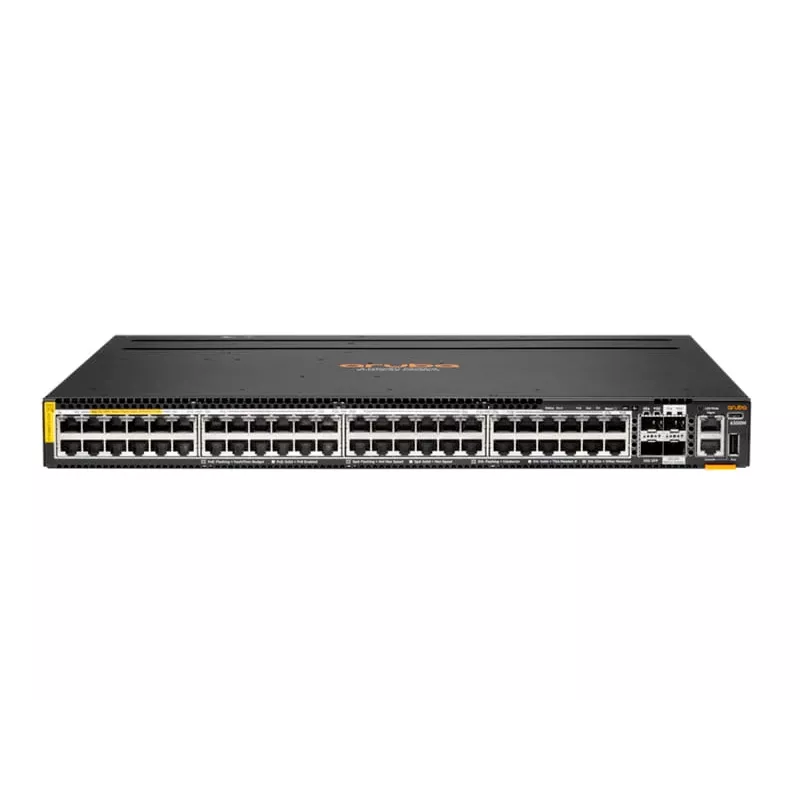 Managed network switch HP Enterprise Aruba R8S90A 48x 5G Ethernet (100/1000/5000) PoE, RJ-45/USB-C console, 880 Gbit/s