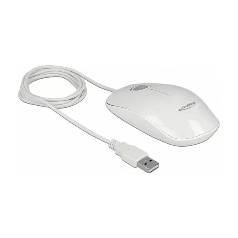 Mouse DeLOCK 12537 USB Type-A Optical 1200 DPI