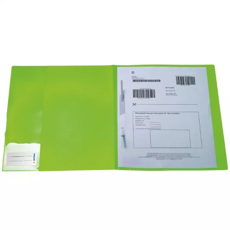 Folder HERMA 19639 Polypropylene Green A4 240x310mm