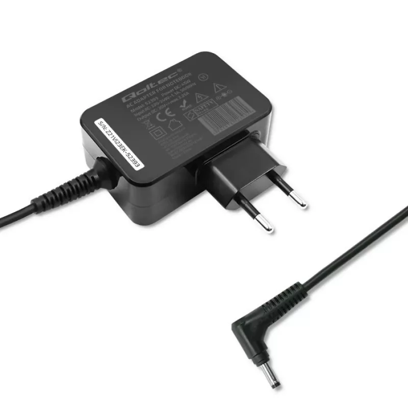Power adapter QOLTEC 45W 20V 2.25A for portable devices, model 52393
