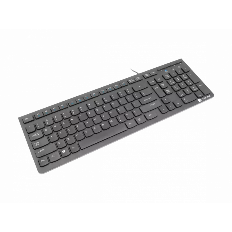 Natec Discus 2 - Keyboard - QWERTY - US - Black - Keyboard - Yhdysvaltain Englanti - Black