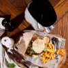 Electric meat grinder SMAPP 489.8 Graphite 2000W, 1 speed, 3 strainers, min hole 2.7 mm, max 8 mm