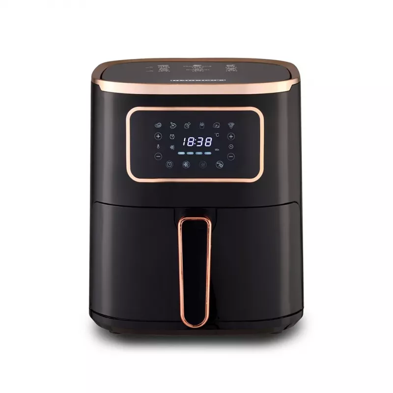 Hot air fryer HEINRICH'S HFR 8216 — 5.0 L, 1450 W, Black, LED, Touch controls