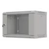 Rack mounting cabinet LANBERG WF03-5306-10S 19 inch 6U grey with glass door