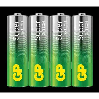 Alkaline Batteries LR6/ AA GP Super 4PCS.