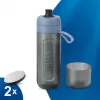 BRITA Active Water Filter Bottle 600 ml Pastel Blue with Filters