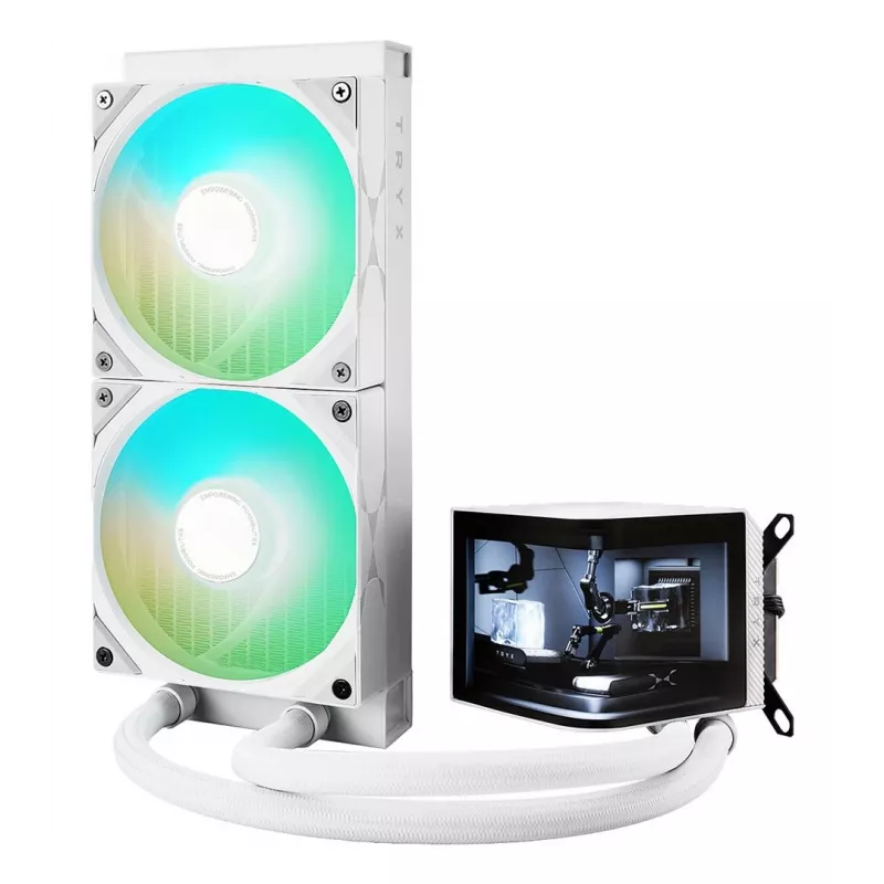 TRYX PANORAMA ARGB 240 Processor Liquid cooling kit 12 cm White 1 pc(s)