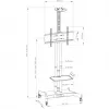 Monitor Mount Hagor 8209 139.7 cm (55 inch) Floor Black