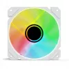 Case fan Sharkoon SHARK Mirror RGB PWM REVERSE 120 mm White, 500–1500 RPM, 99.52 m³/h, FDB
