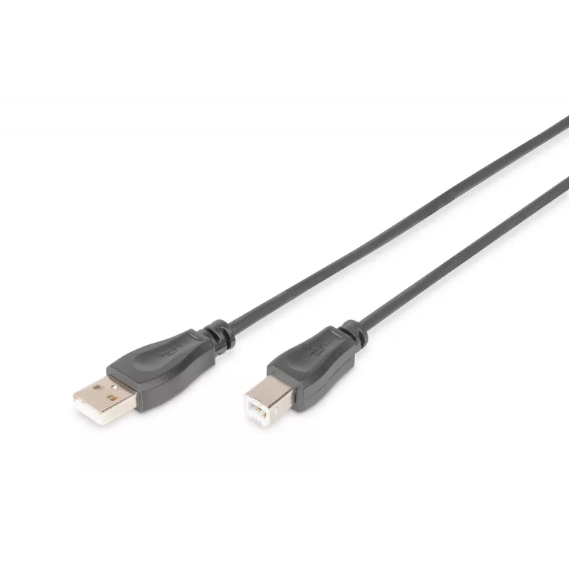 Digitus ASSMANN - USB Cable - USB Type A, 4-pin (M) - USB Type B, 4-pin (M) - 50 cm (USB/USB 2.0) - Black (AK-300105-005-S)