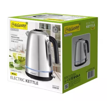 Maestro MR-050 Electric kettle with lighting, silver 1.7 L