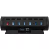 Streamplify HUB CTRL 7, 7x USB 3.0 Type A, RGB, 12V, EU Power Cable - black