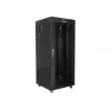 Freestanding rack LANBERG FF01-6627-12BL 19 inch 27U 600x600 mm glass door, 800 kg capacity