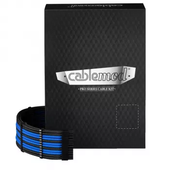 CableMod Dual Set 12V 2x6-pin for Corsair RMi/RMx – custom sleeved power cable kit, blue