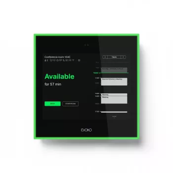 Room manager Evoko Naso 910.1971.900 — wall-mounted meeting room display and scheduling panel