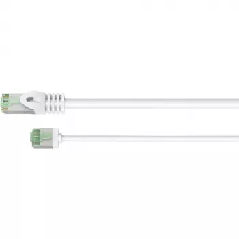 Goobay Ultra-Flexible CAT 8.1 Patch Cable slim U/FTP White - extra-short plug 99.9% (74360)