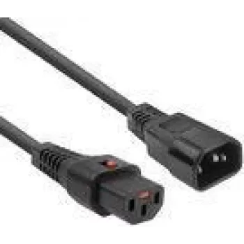 ACT Powercord C13 IEC Lock C14 black 3 m PC1022 230V 10A